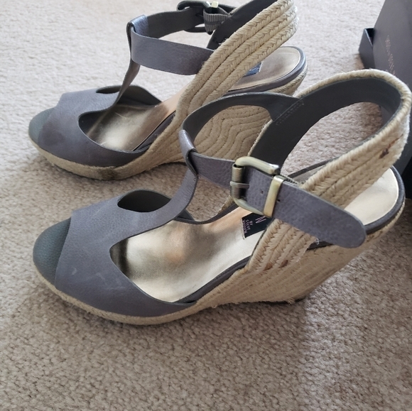 Steven by Steve Madden Waren T Strap Espadrille Plaform Wedges Size 10 - Picture 1 of 4